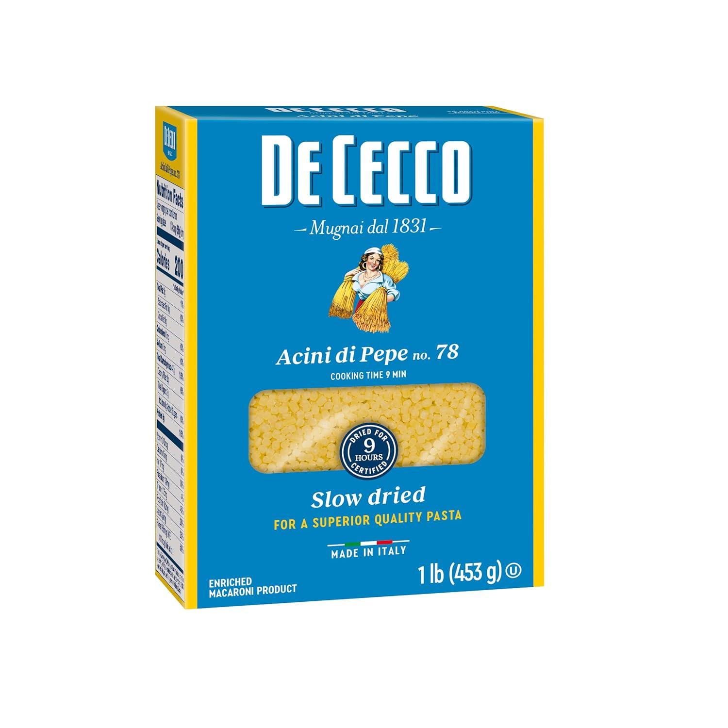 Best Pasta – De Cecco Acini Di Pepe No. 78 Pasta Review